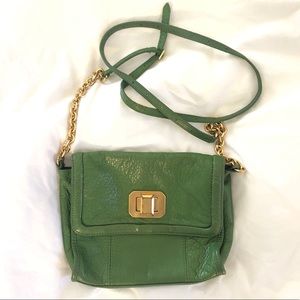 Leather green juicy crossbody